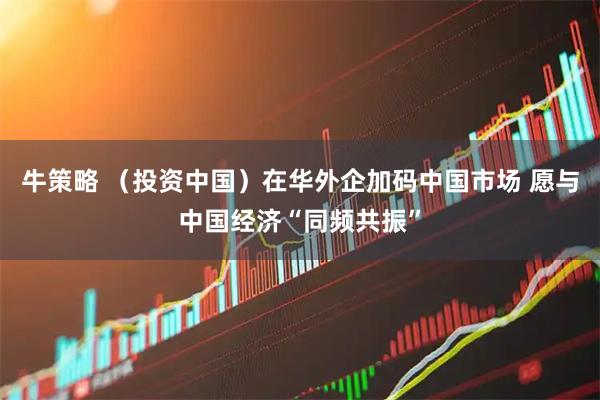 牛策略 （投资中国）在华外企加码中国市场 愿与中国经济“同频共振”
