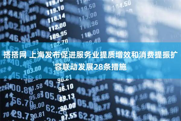 搭搭网 上海发布促进服务业提质增效和消费提振扩容联动发展28条措施