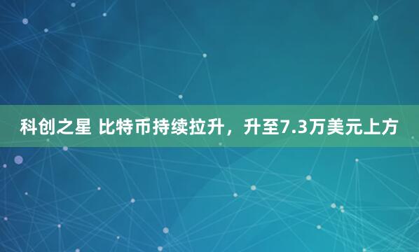 科创之星 比特币持续拉升，升至7.3万美元上方